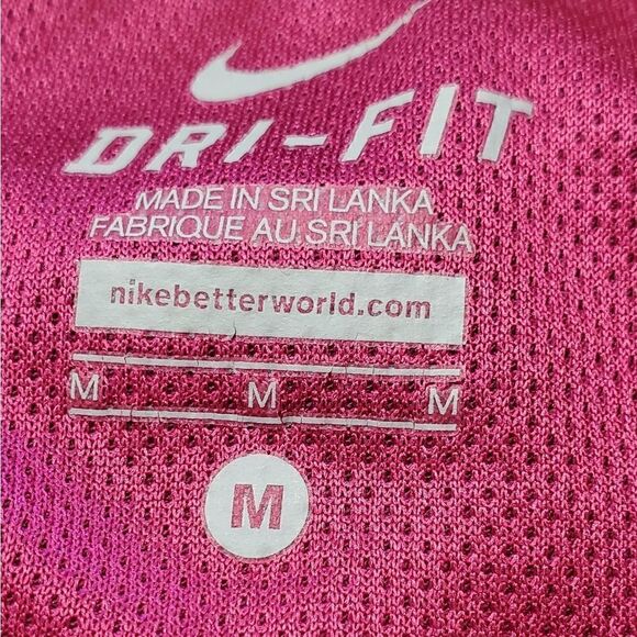 Nike Magenta 3/4 Zip Up Pullover Lightweight Sweatshirt - Picture 3 of 4